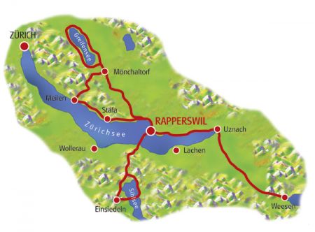 Rapperswil Jona region carte